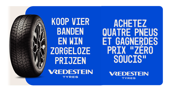 Vredestein Nationale consumentenactie “Zorgen horen bij het leven, niet bij je banden’’