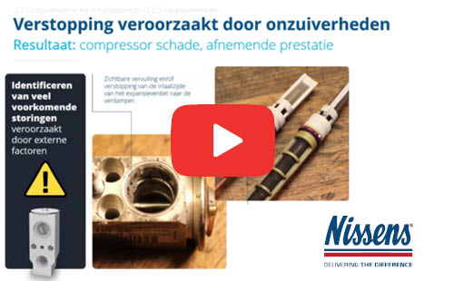 Nissens  airco verstopping