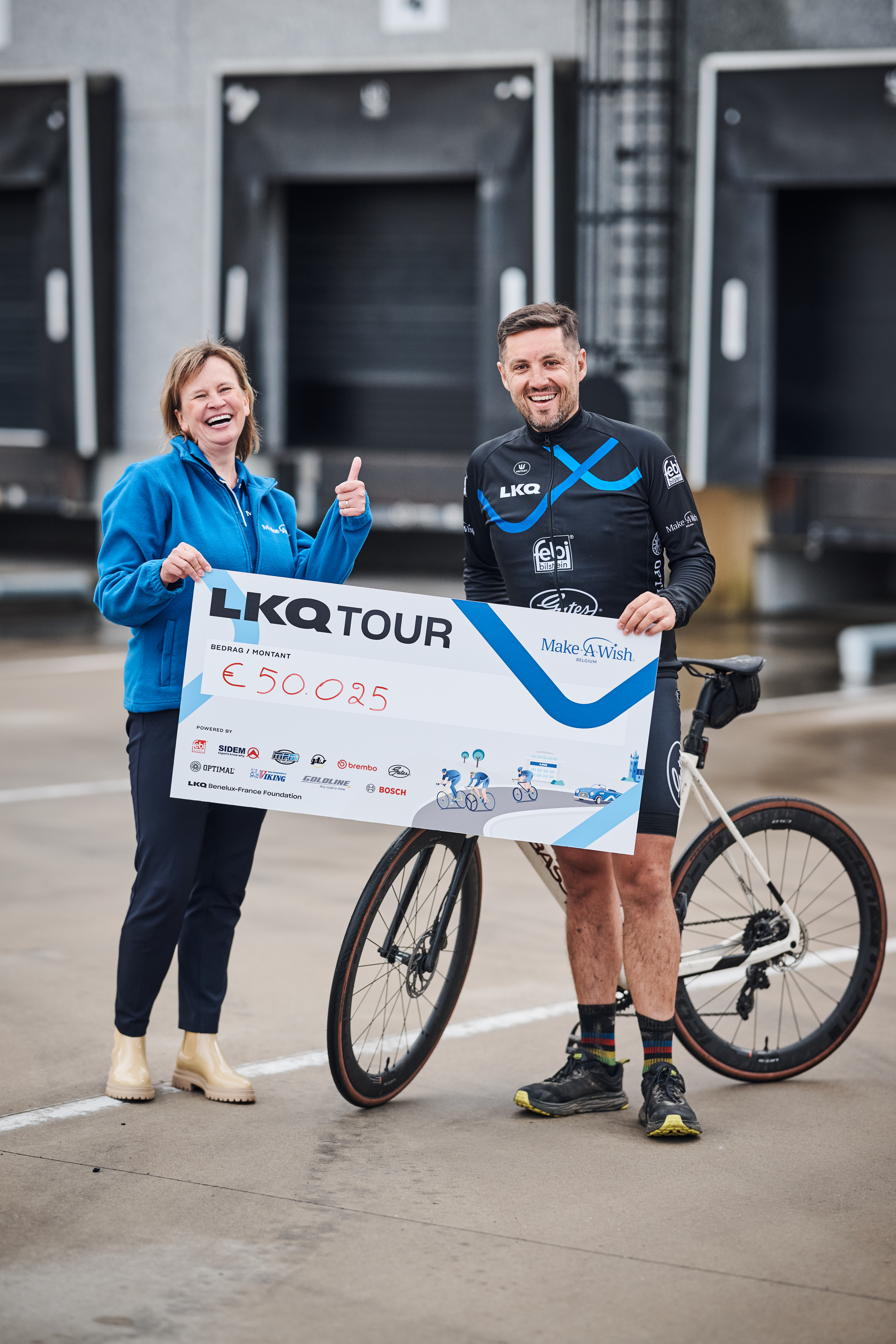 Jubileumeditie LKQ Tour brengt 50.025 euro op voor Make-A-Wish