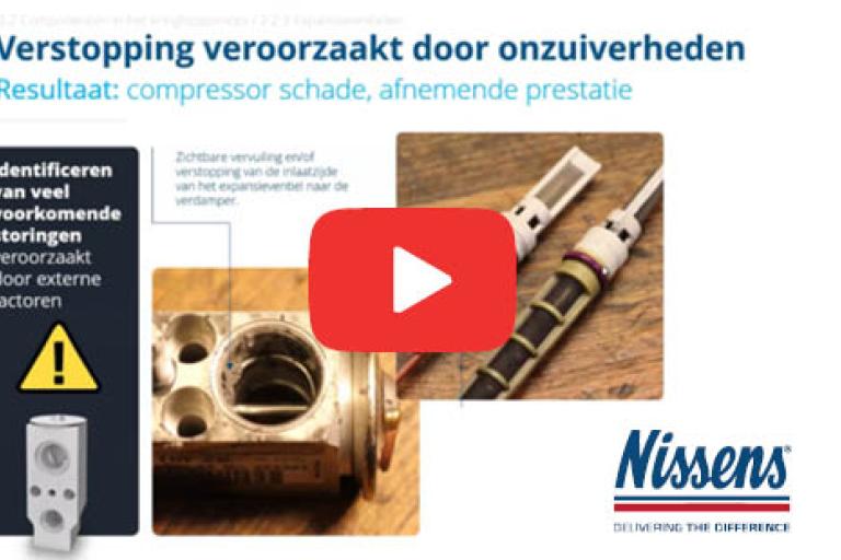 Nissens : obstruction de la climatisation