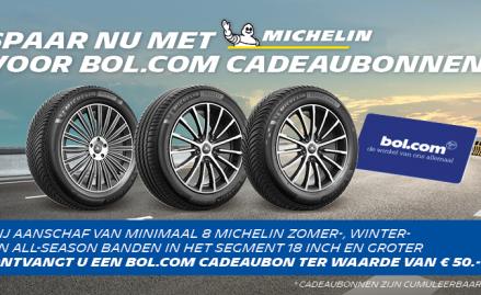 Spaar nu met MICHELIN voor BOL.com cadeaubonnen