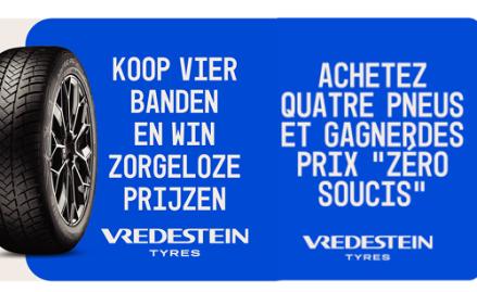 Campagne nationale Vredestein pour les consommateurs « Les soucis font partie de la vie, pas de vos pneus »